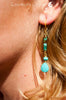 Boucles d'oreilles Goutte d'Eau Bleu Océan - Couleurs Lagon