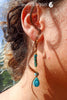 Boucles d'oreilles Goutte d'Eau Bleu Océan - Couleurs Lagon
