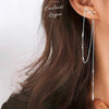 Boucles d'oreilles longues s925 zircon - Couleurs Lagon