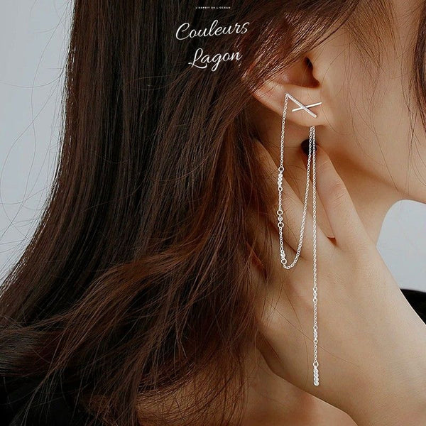Boucles d'oreilles zircon argent 925 - éclat naturel lumière
