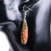 Boucles d'oreilles pierres naturelles goutte d'eau a facettes - Couleurs Lagon