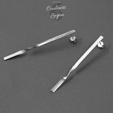 Boucles d'oreilles S925 Longue Argent ou Or - Couleurs Lagon