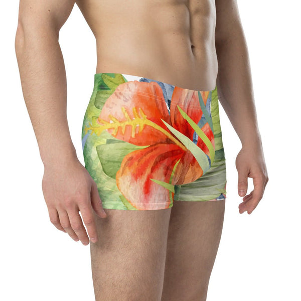 Boxers Caleçon Homme Floral PF11 Hibiscus - Couleurs Lagon