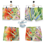 Boxers Caleçon Homme Floral PF11 Hibiscus - Couleurs Lagon