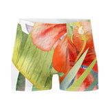 Boxers Caleçon Homme Floral PF12 Blanc Hibiscus - Couleurs Lagon
