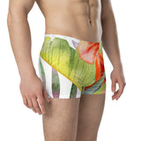 Boxers Caleçon Homme Floral PF12 Blanc Hibiscus - Couleurs Lagon