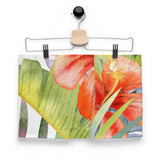 Boxers Caleçon Homme Floral PF12 Blanc Hibiscus - Couleurs Lagon