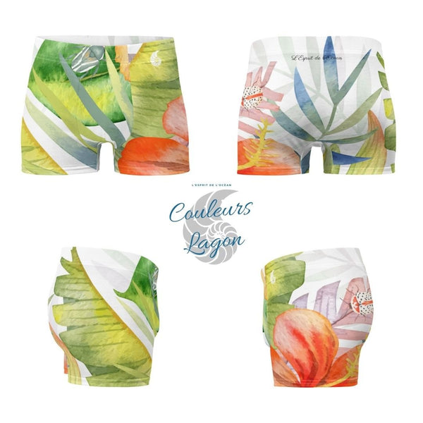 Boxers Caleçon Homme Floral PF13 Coléoptères - Couleurs Lagon