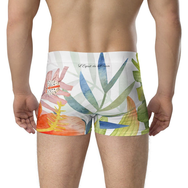 Boxers Caleçon Homme Floral PF13 Coléoptères - Couleurs Lagon