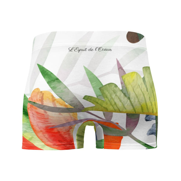 Boxers Caleçon Homme Floral PF14 Coléoptères Bananier - Couleurs Lagon