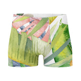 Boxers Caleçon Homme Floral PF14 Coléoptères Bananier - Couleurs Lagon