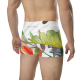 Boxers Caleçon Homme Floral PF14 Coléoptères Bananier - Couleurs Lagon