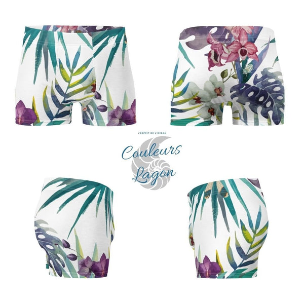 Boxers Caleçon Homme PF2 Floral - Couleurs Lagon