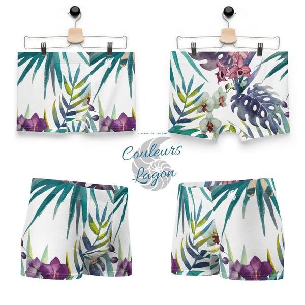Boxers Caleçon Homme PF2 Floral - Couleurs Lagon