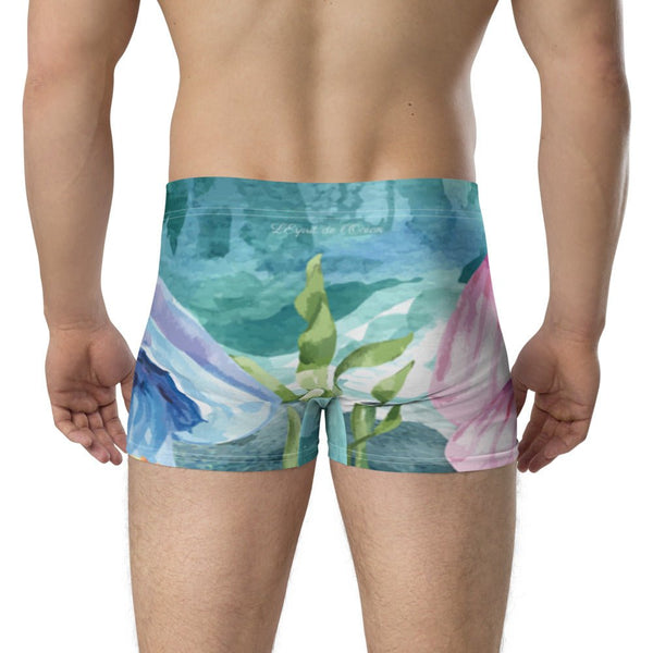 Boxers Caleçon Homme PM1 Océan Méduses - Couleurs Lagon