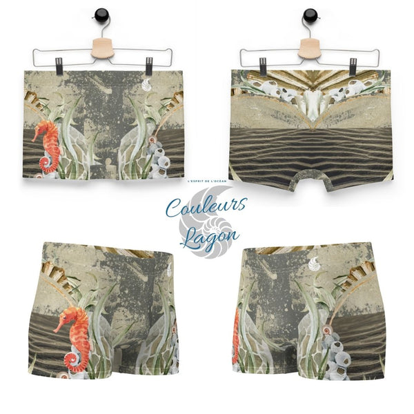 Boxers Caleçon Homme PM2 Hippocampe - Couleurs Lagon