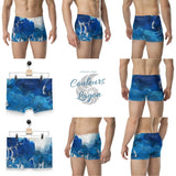 Boxers Caleçon Homme PM3 Bleu Méduse - Couleurs Lagon