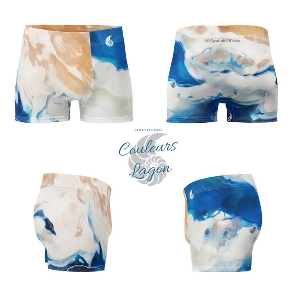 Boxers Caleçon Homme PM3 Bleu Pacifique - Couleurs Lagon