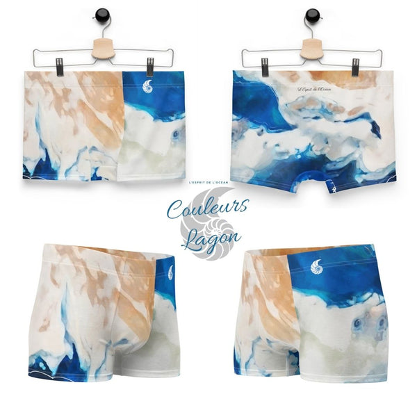 Boxers Caleçon Homme PM3 Bleu Pacifique - Couleurs Lagon