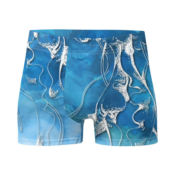 Boxers Caleçon Homme PM3 Bleu Poisson Dragon - Couleurs Lagon
