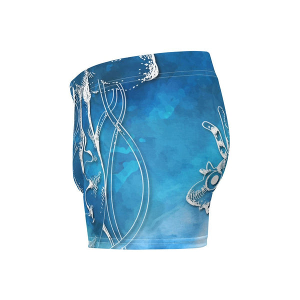 Boxers Caleçon Homme PM3 Bleu Poisson Dragon - Couleurs Lagon