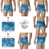 Boxers Caleçon Homme PM3 Bleu Poisson Dragon - Couleurs Lagon