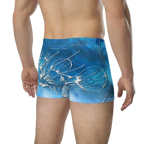 Boxers Caleçon Homme PM3 Bleu Poisson Dragon - Couleurs Lagon