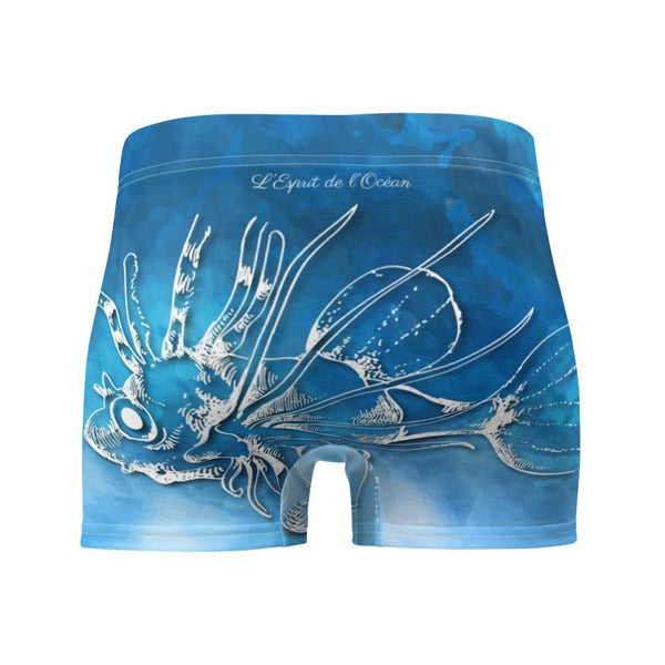 Boxers Caleçon Homme PM3 Bleu Poisson Dragon - Couleurs Lagon