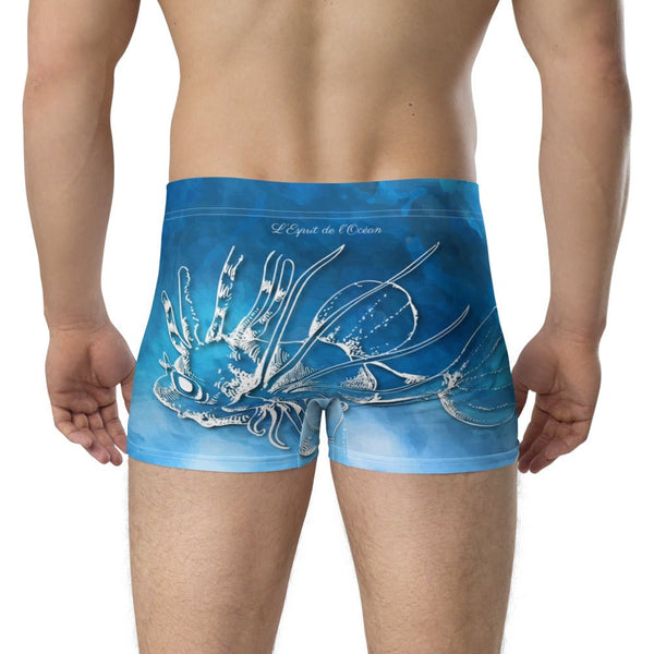 Boxers Caleçon Homme PM3 Bleu Poisson Dragon - Couleurs Lagon