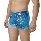 Boxers Caleçon Homme PM3 Bleu Poisson Dragon - Couleurs Lagon
