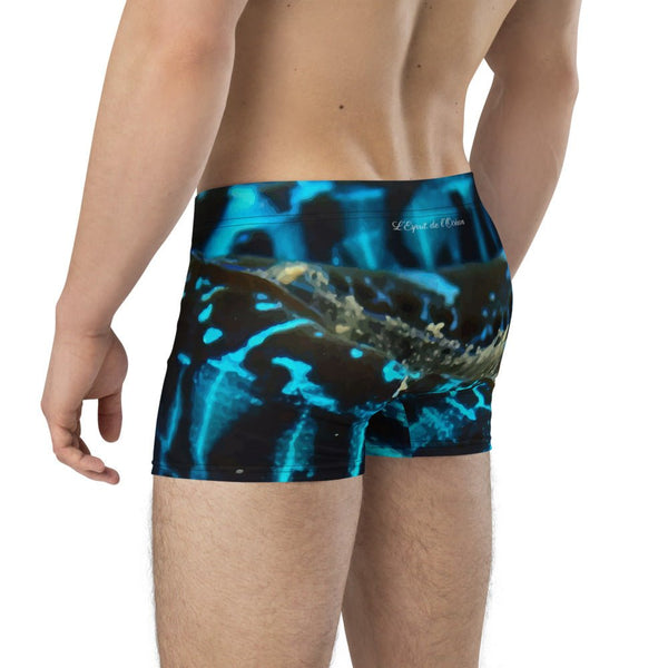 Boxers Homme Bleu Bénitier Poisson - Couleurs Lagon