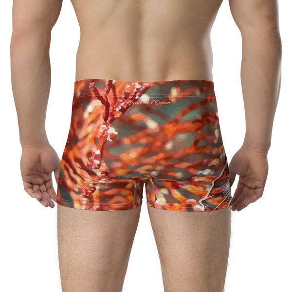 Boxers Homme Gorgones Rouge Nautile - Couleurs Lagon