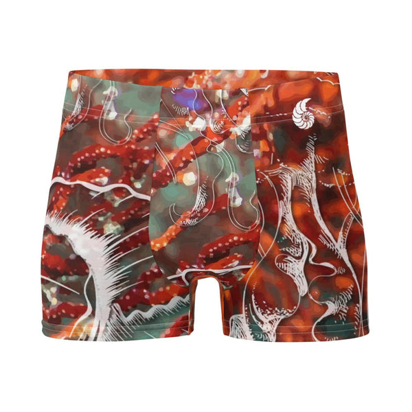 Boxers Homme Gorgones Rouge Nautile - Couleurs Lagon
