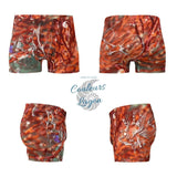 Boxers Homme Gorgones Rouge Poisson Dragon - Couleurs Lagon