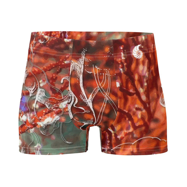 Boxers Homme Gorgones Rouge Poisson Dragon - Couleurs Lagon