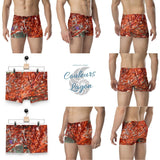 Boxers Homme Gorgones Rouge Poisson Dragon - Couleurs Lagon