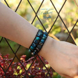 Bracelet 2 tours Bleu Turquoise - Couleurs Lagon