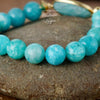 Bracelet Amazonite Bleu Turquoise - Couleurs Lagon