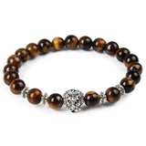 Bracelet Animaux Agates Onyx Dragon Bleu Nuit - Couleurs Lagon