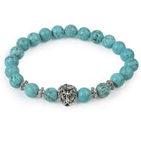 Bracelet Animaux Agates Onyx Dragon Bleu Nuit - Couleurs Lagon