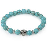 Bracelet Animaux Agates Onyx Dragon Bleu Nuit - Couleurs Lagon