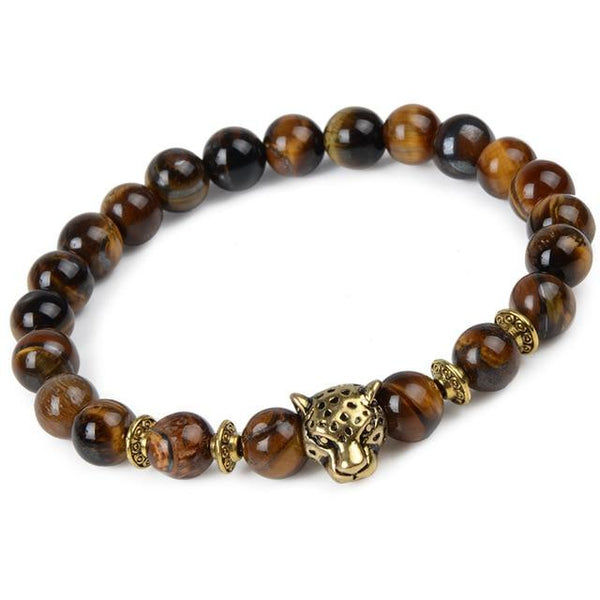 Bracelet Animaux Agates Onyx Dragon Bleu Nuit - Couleurs Lagon