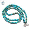 Bracelet Collier Mala OM Perles Bleu Lagon - Couleurs Lagon