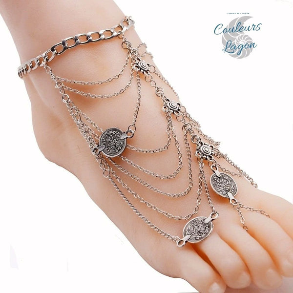 Bracelet de cheville bijoux de pieds nus Couleurs Lagon - Couleurs Lagon