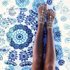 Bracelet de cheville bijoux de pieds nus Couleurs Lagon - Couleurs Lagon