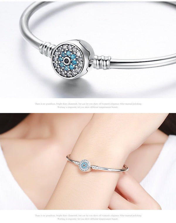 détails de modele sur poignet - Bracelet de Luxe en Argent 925 Certifié - Couleurs Lagon