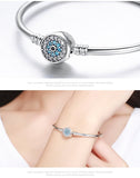 détails de modele sur poignet - Bracelet de Luxe en Argent 925 Certifié - Couleurs Lagon