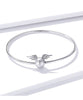 boule étoilé avec ailes gros plan - Bracelet de Luxe en Argent 925 Certifié - Couleurs Lagon