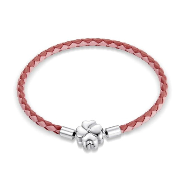 trêfle à 4 feuilles - Bracelet de Luxe en Argent 925 Certifié - Couleurs Lagon