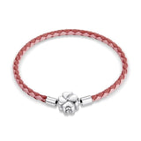 trêfle à 4 feuilles - Bracelet de Luxe en Argent 925 Certifié - Couleurs Lagon